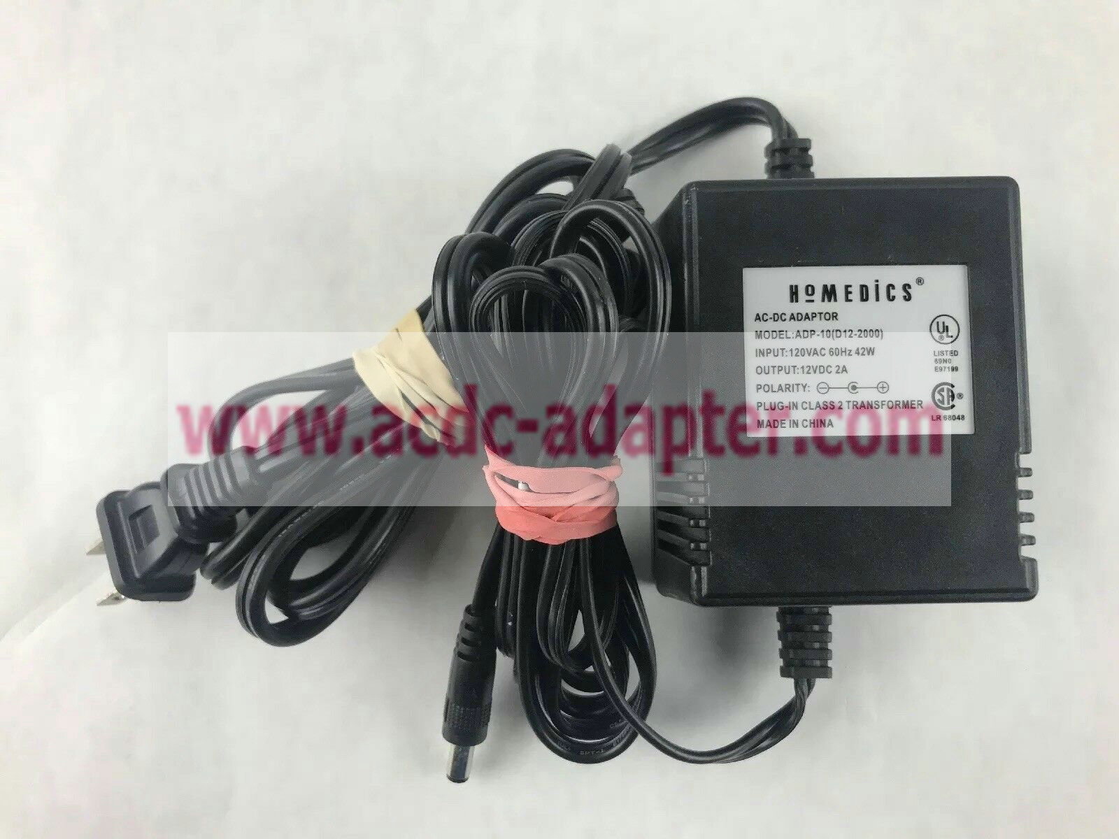 Genuine 12V DC 2A Homedics ADP-10 (D12-2000) AC Power Adapter Charger Cord Genuine 12V DC 2A Homedics ADP-10 (D12-2000) AC Power Adapter Charger Cord